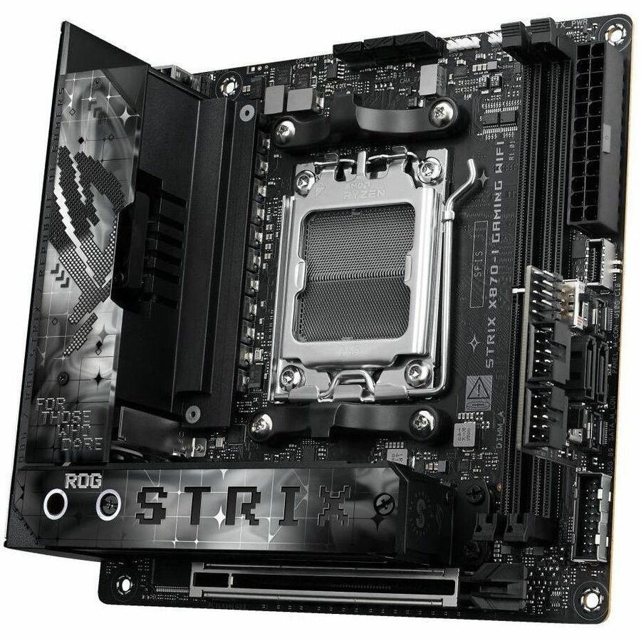 Asus ROG Strix X870-I GAMING WIFI Gaming Desktop Motherboard - AMD X870 Chipset - Socket AM5 - Mini ITX - Image 2