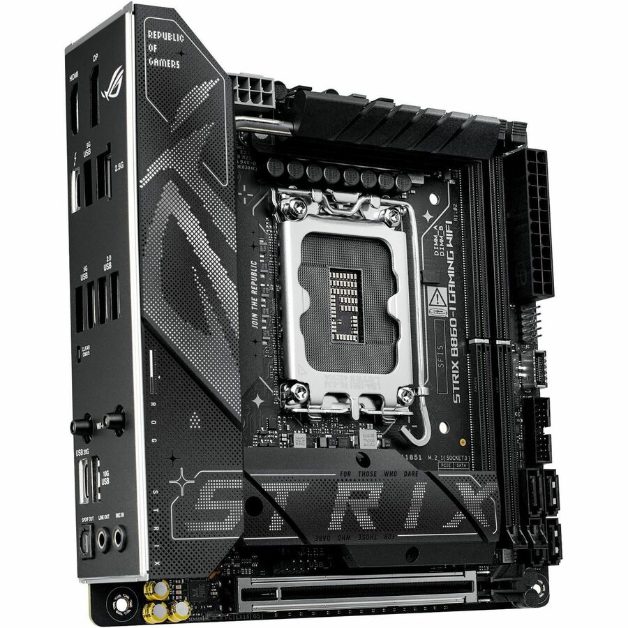 Asus ROG Strix B860-I GAMING WIFI Gaming Motherboard - Intel B860 Chipset - Socket LGA-1851 - Mini ITX - Image 2