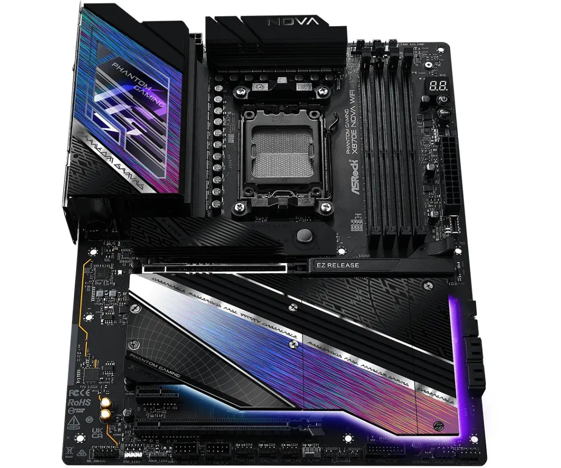 ASRock X870E NOVA WIFI Socket AM5/ AMD X870E/ DDR5/ SATA3/ USB 4/ M.2/ ATX Motherboard - Image 5