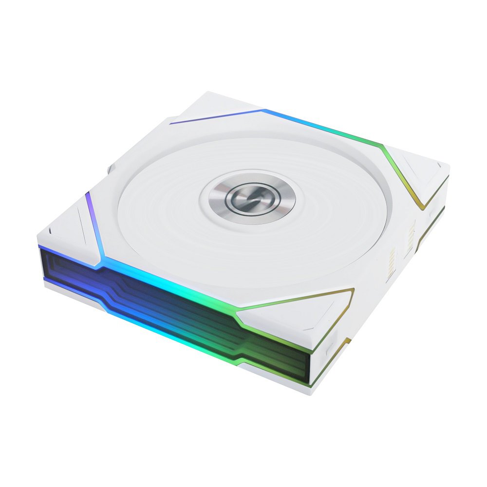 Lian Li UNI Fan TL 120 Wireless - Reverse Blade - Customizable RGB LEDs - Single Pack - White  - Image 1