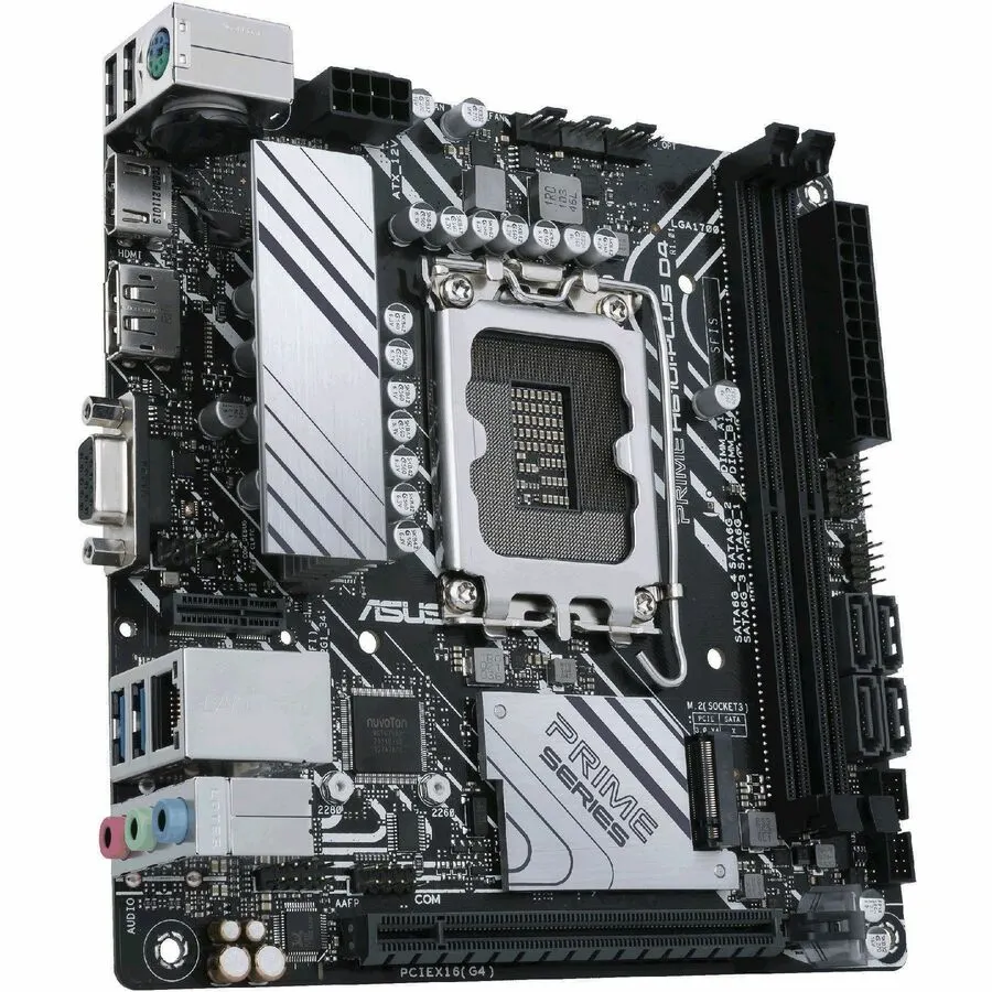 Asus Prime PRIME H610I-PLUS D4-CSM Desktop Motherboard - Intel H610 Chipset - Socket LGA-1700 - Mini ITX - Image 2
