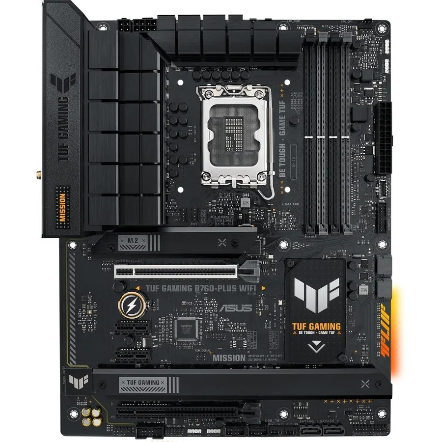 Asus TUF GAMING B760-PLUS WIFI Gaming Desktop Motherboard - Intel B760 Chipset - Socket LGA-1700 - ATX - Image 2