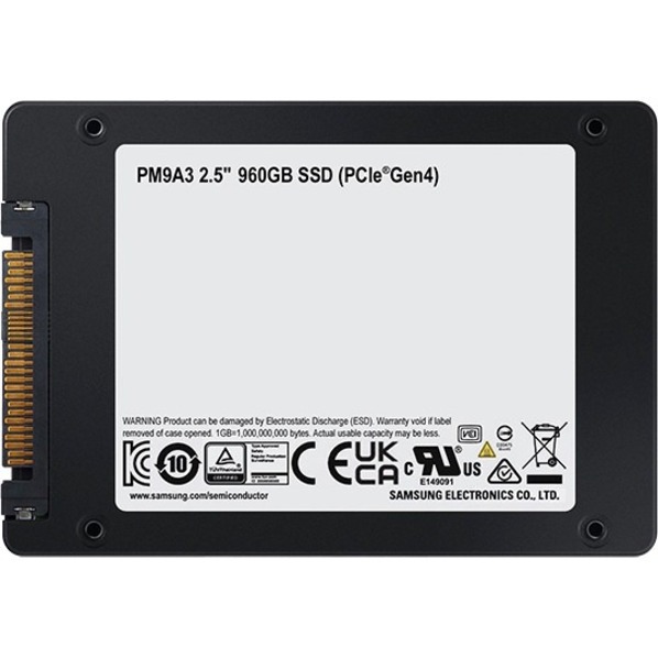 Samsung PM9A3 960 GB SSD - 2.5" Internal - U.2 (PCI Express NVMe 4.0 x4) - Image 4