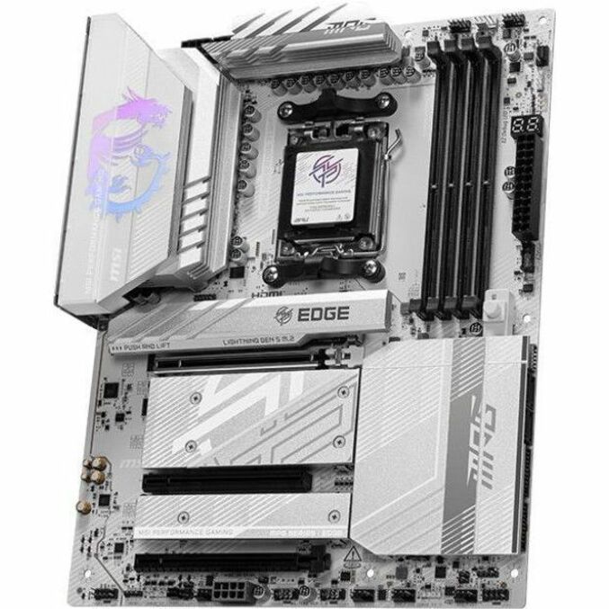MSI MPG B850 EDGE TI WIFI Gaming Desktop Motherboard - AMD B850 Chipset - Socket AM5 - ATX - Image 3