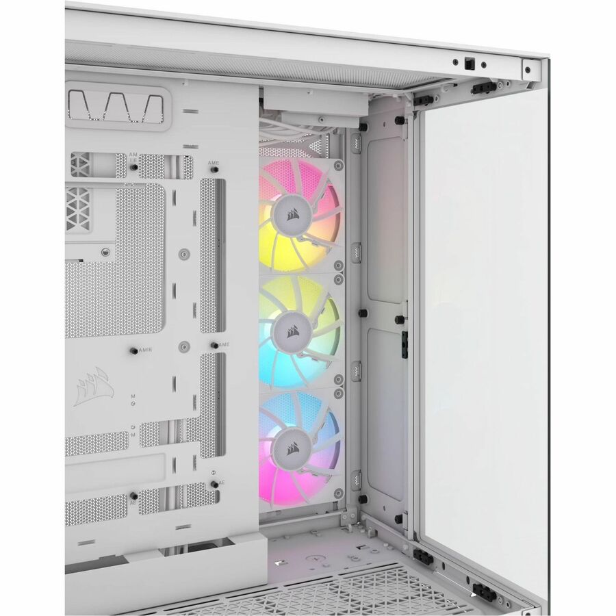 Corsair iCUE LINK 6500X RGB Mid-Tower ATX Dual Chamber PC Case - White - Image 7