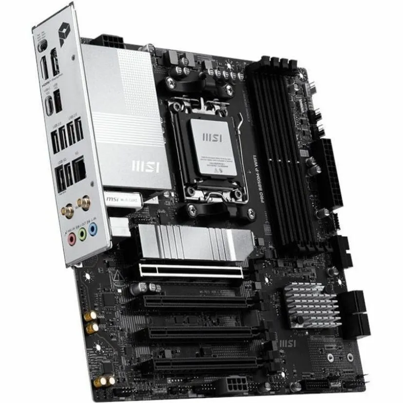 MSI B850M-P WIFI Gaming Desktop Motherboard - AMD B850 Chipset - Socket AM5 - Micro ATX - Image 2