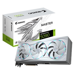 Aorus NVIDIA GeForce RTX 5090 MASTER Graphic Card ICE (WHITE)- 32 GB 