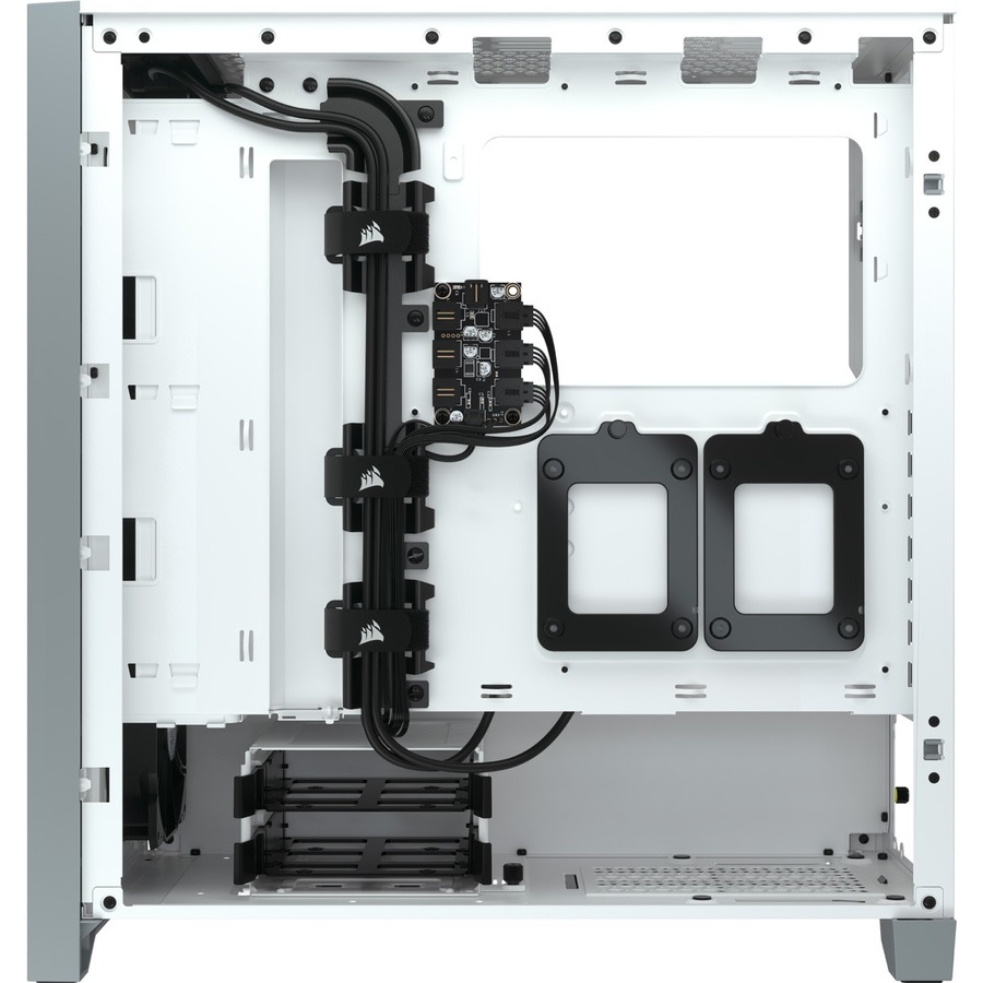 Corsair iCUE 4000X RGB Tempered Glass Mid-Tower ATX Case - White - Image 7