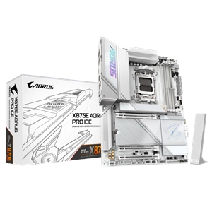 GIGABYTE Ultra Durable X870E AORUS PRO ICE Gaming Motherboard - AMD X870E Chipset - Socket AM5 - ATX