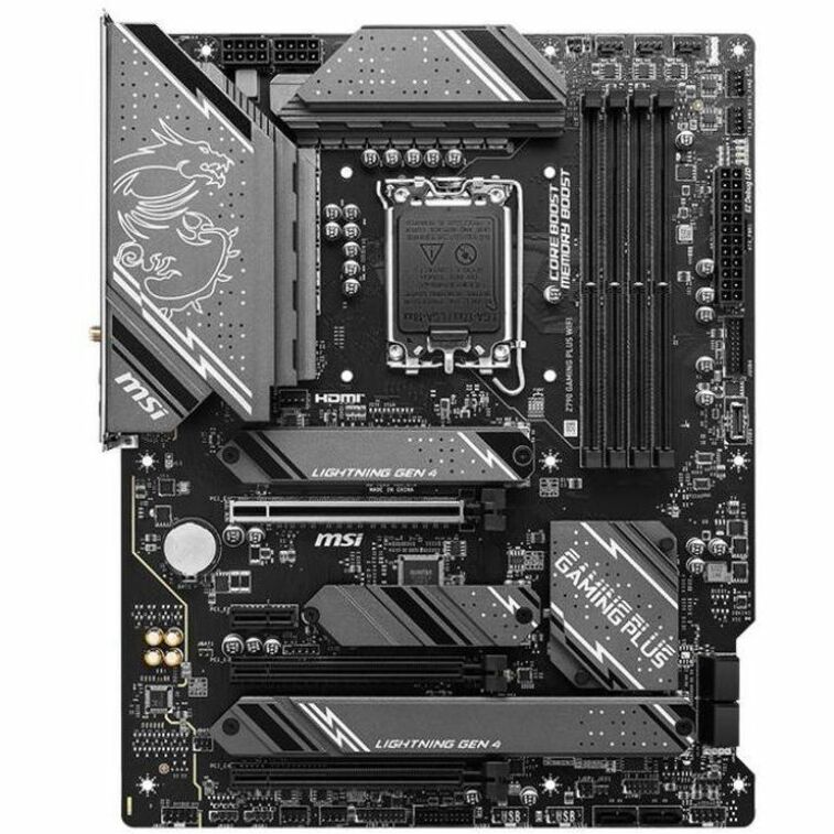 MSI Z790 GAMING PLUS WIFI Gaming Desktop Motherboard - Intel Z790 Chipset - Socket LGA-1700 - ATX - Image 1