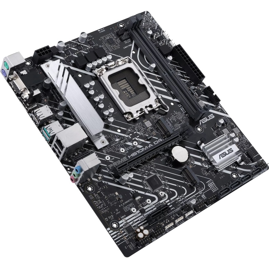 Asus Prime H610M-A D4-CSM Desktop Motherboard - Intel H610 Chipset - Socket LGA-1700 - Micro ATX - Image 2