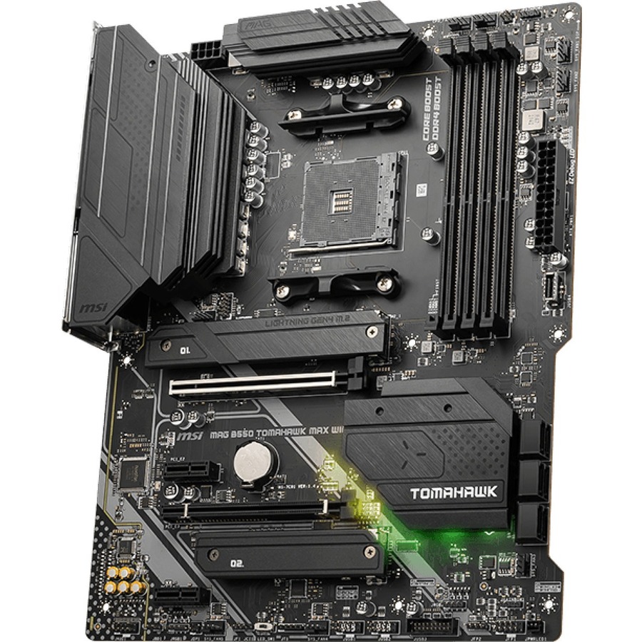 MSI MAG B550 TOMAHAWK MAX WIFI Desktop Motherboard - AMD B550 Chipset - Socket AM4 - ATX - Image 1