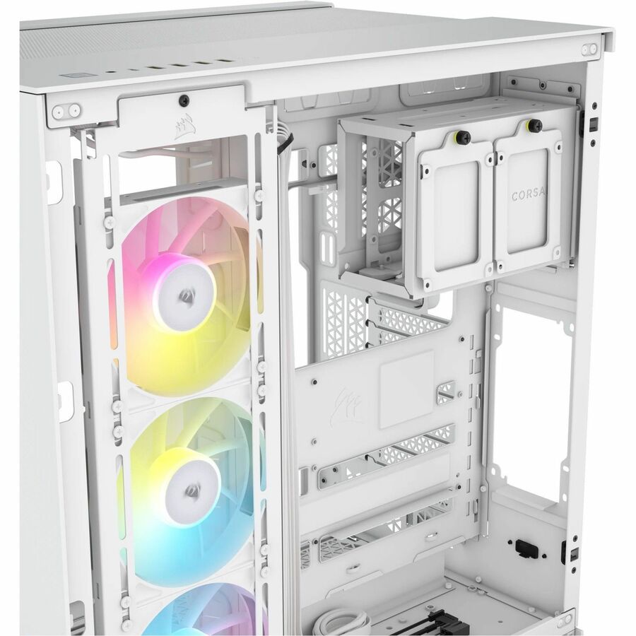 Corsair iCUE LINK 6500X RGB Mid-Tower ATX Dual Chamber PC Case - White - Image 5