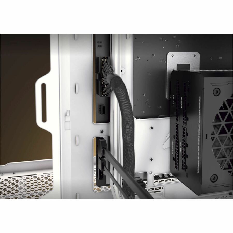 Corsair iCUE LINK 6500X RGB Mid-Tower ATX Dual Chamber PC Case - White - Image 4