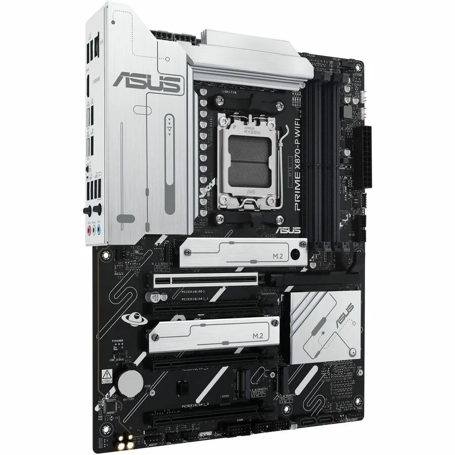 Asus Prime X870-P WIFI Gaming Desktop Motherboard - AMD X870 Chipset - Socket AM5 - ATX - Image 1