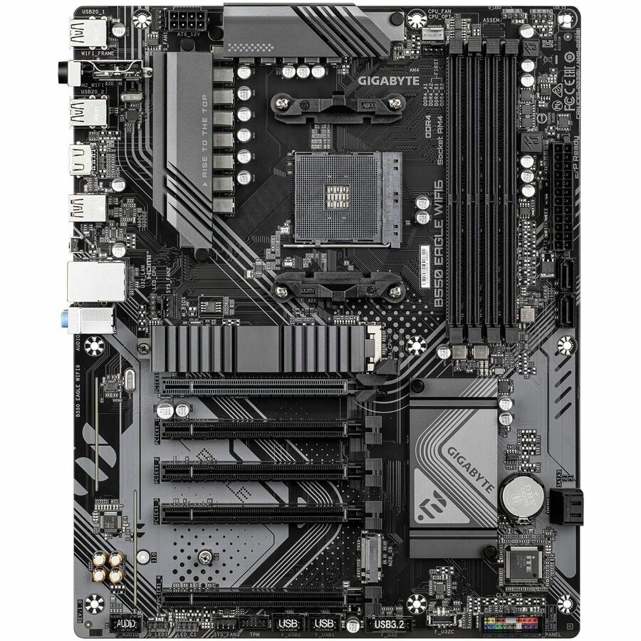 GIGABYTE B550 EAGLE WIFI6 Gaming Desktop Motherboard - AMD B550 Chipset - Socket AM4 - ATX - Image 1
