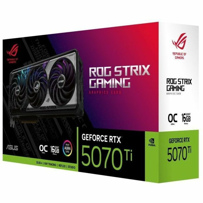 Asus ROG NVIDIA GeForce RTX 5070 Ti Graphic Card - 16 GB GDDR7 - Image 1