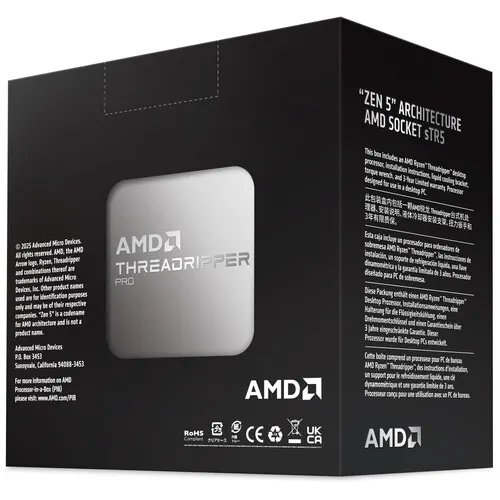 AMD Ryzen Threadripper PRO 9000 9965WX Tetracosa-core (24 Core) 4.20 GHz Processor - Box - Image 1
