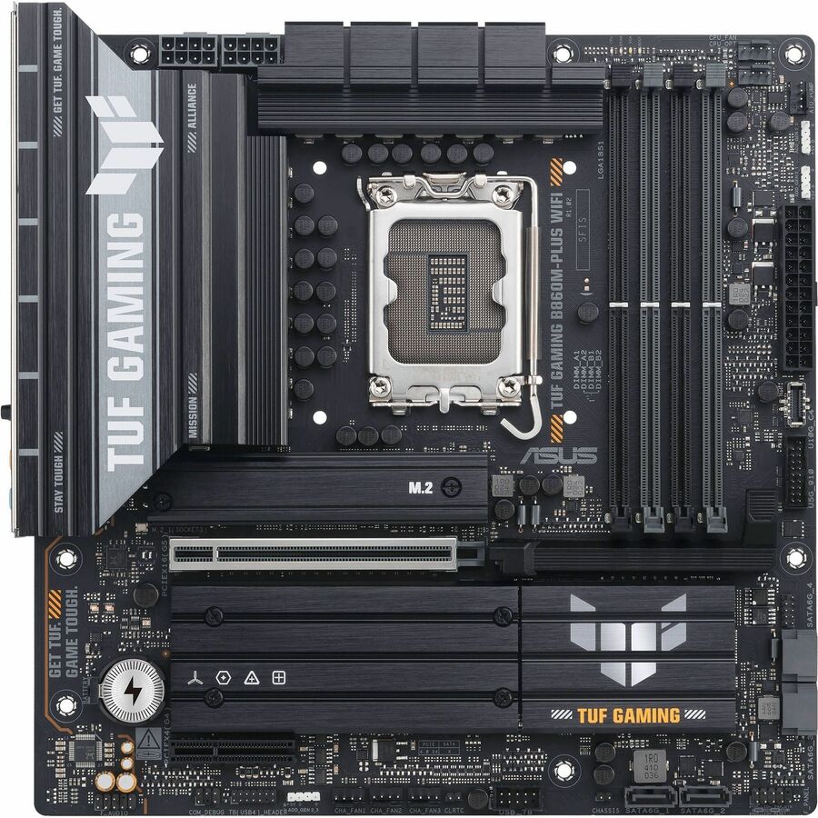TUF GAMING B860M-PLUS WIFI Gaming Desktop Motherboard - Intel B860 Chipset - Socket LGA-1851 - Micro ATX - Image 2