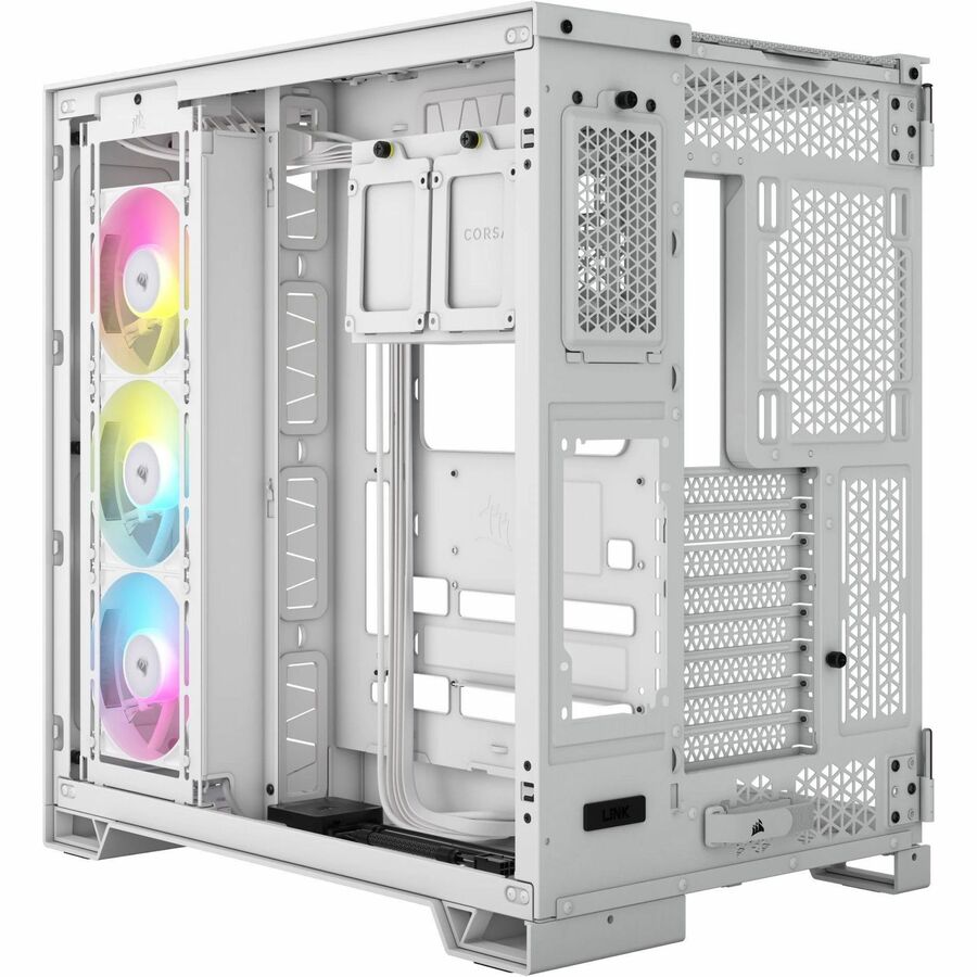 Corsair iCUE LINK 6500X RGB Mid-Tower ATX Dual Chamber PC Case - White - Image 1