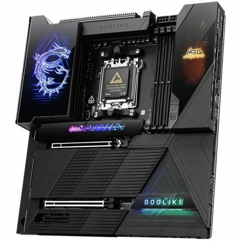 MSI MEG X870E GODLIKE Gaming Desktop Motherboard - AMD X870E Chipset - Socket AM5 - Extended ATX - Image 1