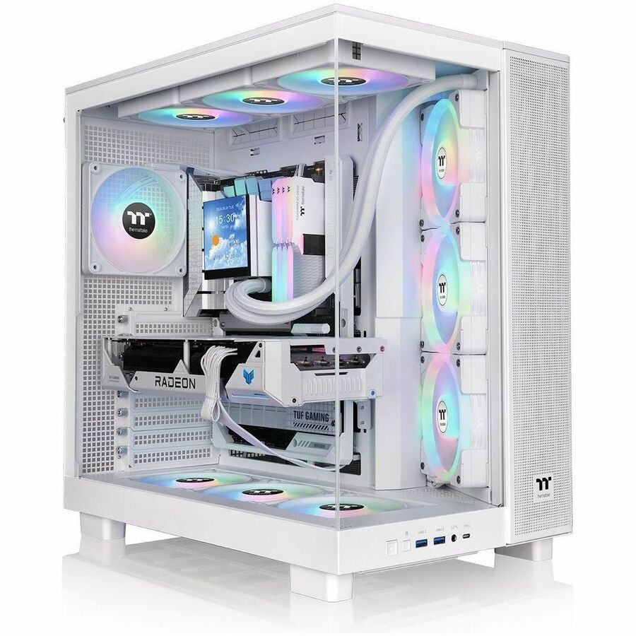 Thermaltake View 380 XL TG ARGB Snow Mid Tower Chassis - Image 7