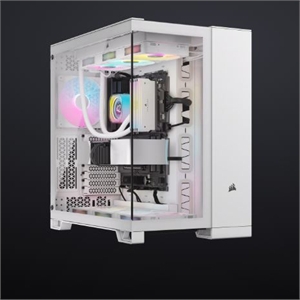 Corsair iCUE LINK 6500X RGB Mid-Tower ATX Dual Chamber PC Case - White