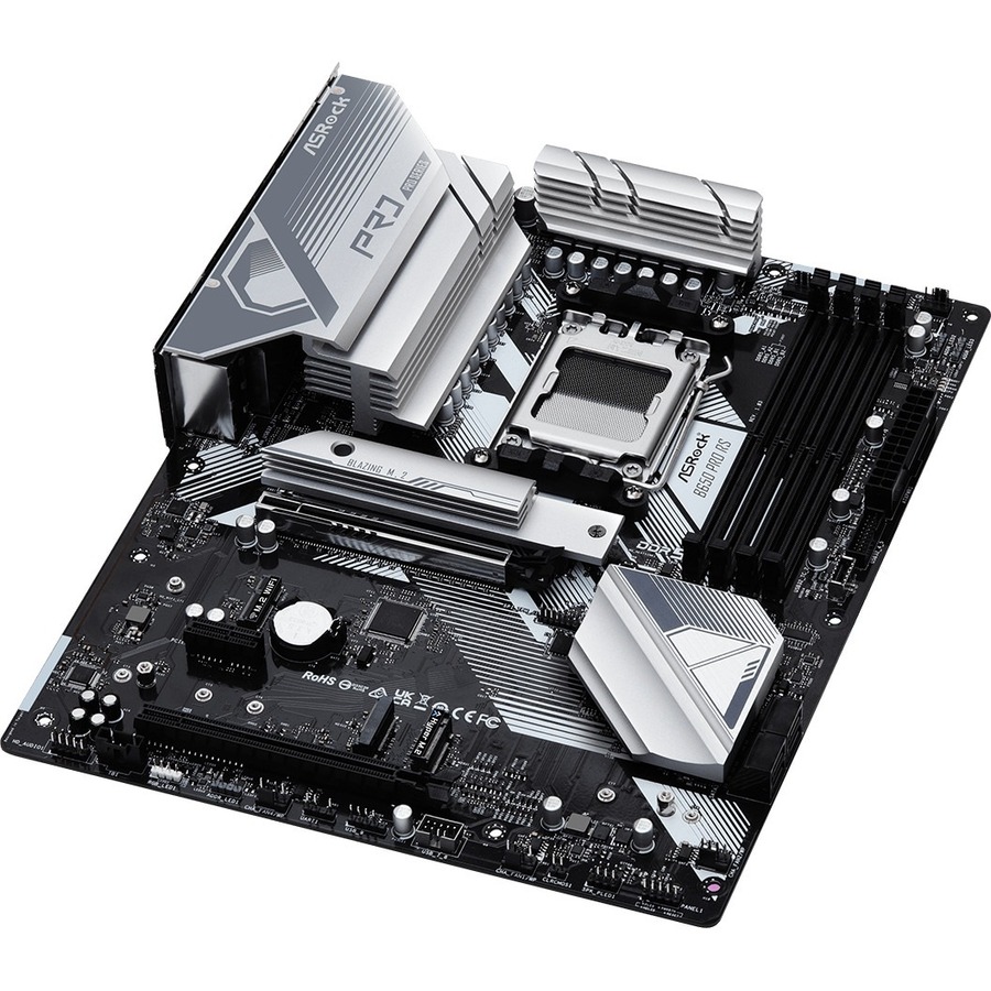 ASRock B650 PRO RS Gaming Desktop Motherboard - AMD B650 Chipset - Socket AM5 - ATX - Image 4