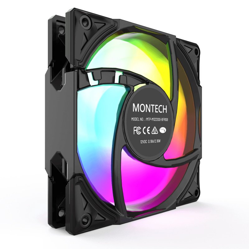 MONTECH METAL PRO 12 ARGB PWM, 4-Pin - 120mm Black - Image 4