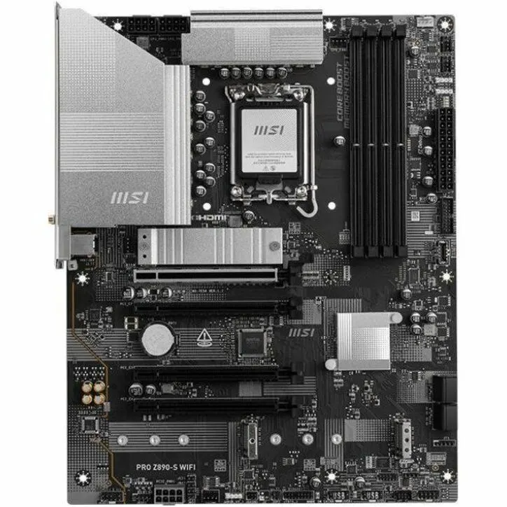 MSI PRO Z890-S WIFI ATX MOTHERBOARD LGA 1851 for Intel Core Ultra CPU - Image 1