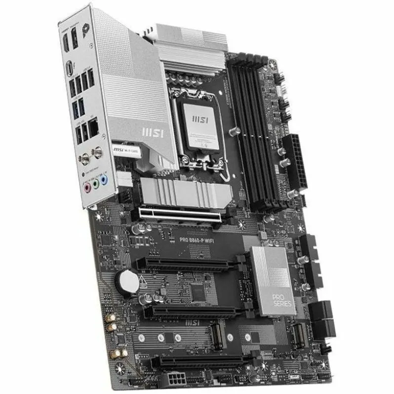 MSI PRO B860-P WIFI Gaming Desktop Motherboard - Intel B860 Chipset - Socket LGA-1851 - ATX - Image 3