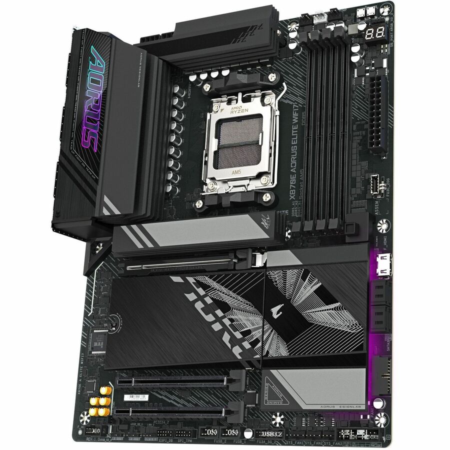 GIGABYTE Ultra Durable X870E AORUS ELITE Gaming Motherboard - AMD X870E Chipset - Socket AM5 - ATX - Image 2