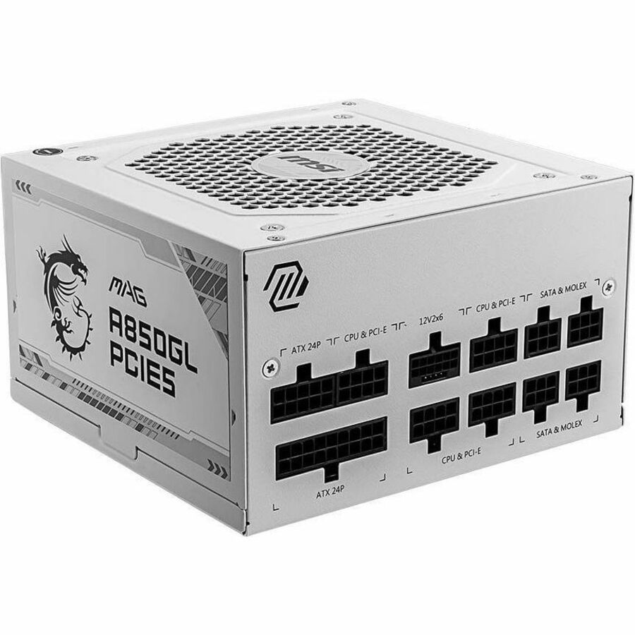 MSI MAG A850GL PCIE5 White Power Supply - Image 2