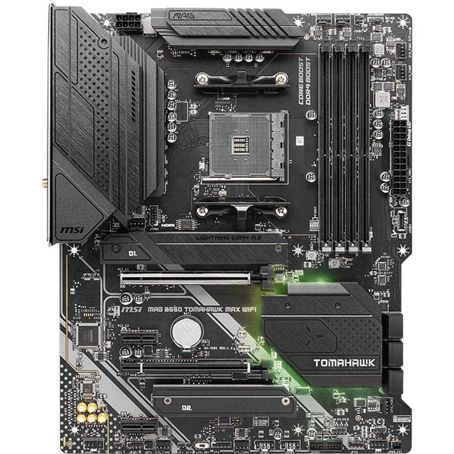 MSI MAG B550 TOMAHAWK MAX WIFI Desktop Motherboard - AMD B550 Chipset - Socket AM4 - ATX - Image 2