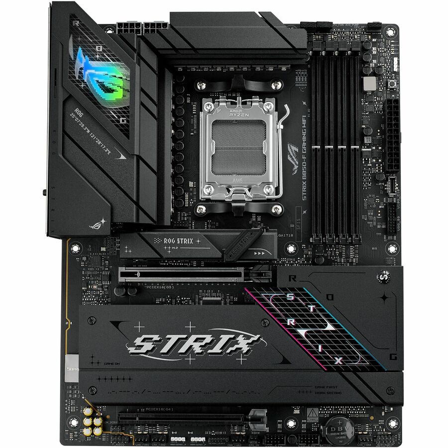 Asus ROG Strix B850-F GAMING WIFI Gaming Desktop Motherboard - AMD B850 Chipset - Socket AM5 - ATX - Image 1