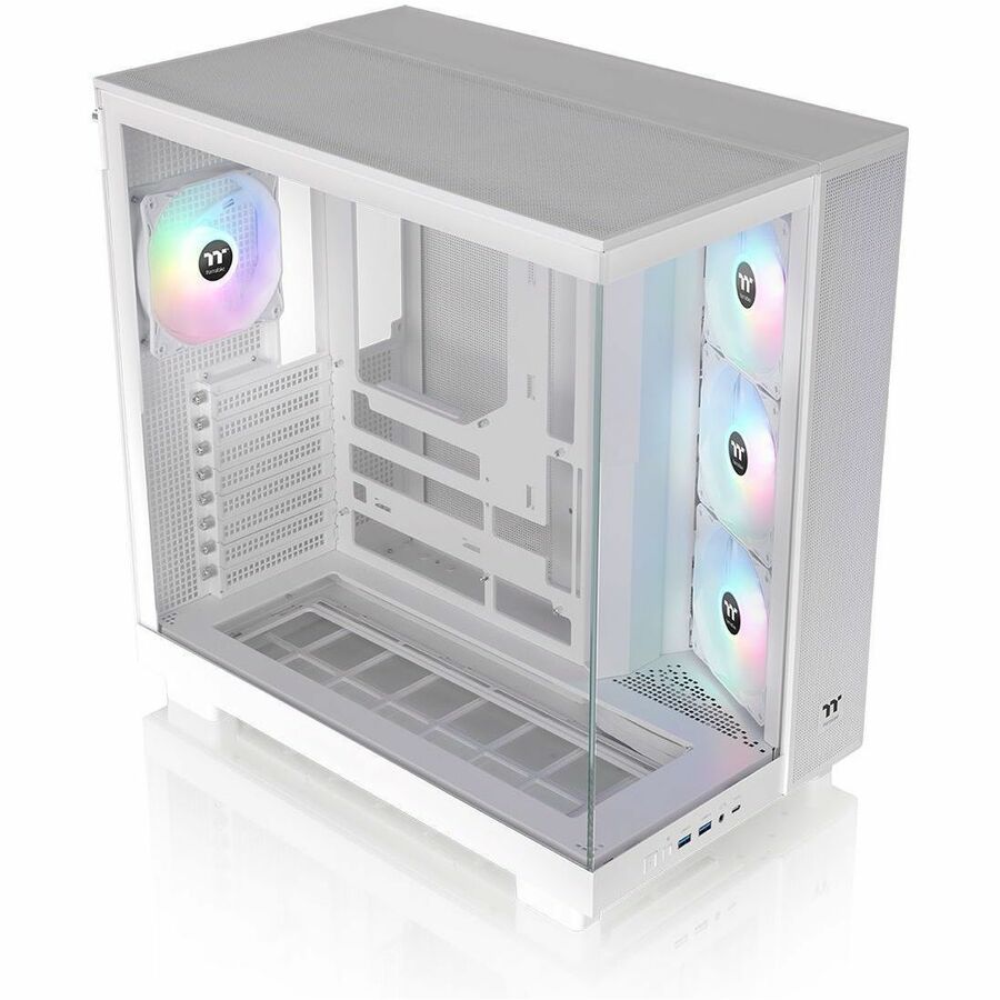 Thermaltake View 380 XL TG ARGB Snow Mid Tower Chassis - Image 5