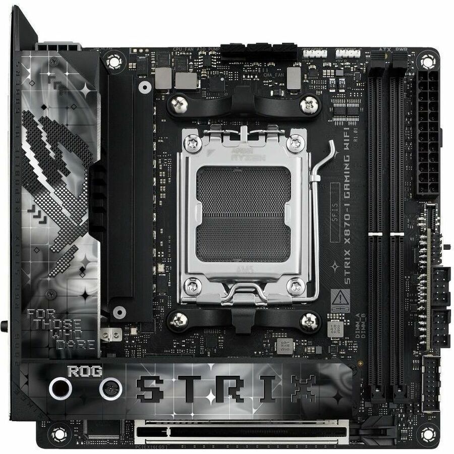 Asus ROG Strix X870-I GAMING WIFI Gaming Desktop Motherboard - AMD X870 Chipset - Socket AM5 - Mini ITX - Image 1