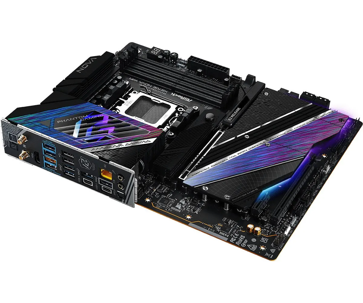 ASRock X870E NOVA WIFI Socket AM5/ AMD X870E/ DDR5/ SATA3/ USB 4/ M.2/ ATX Motherboard - Image 4