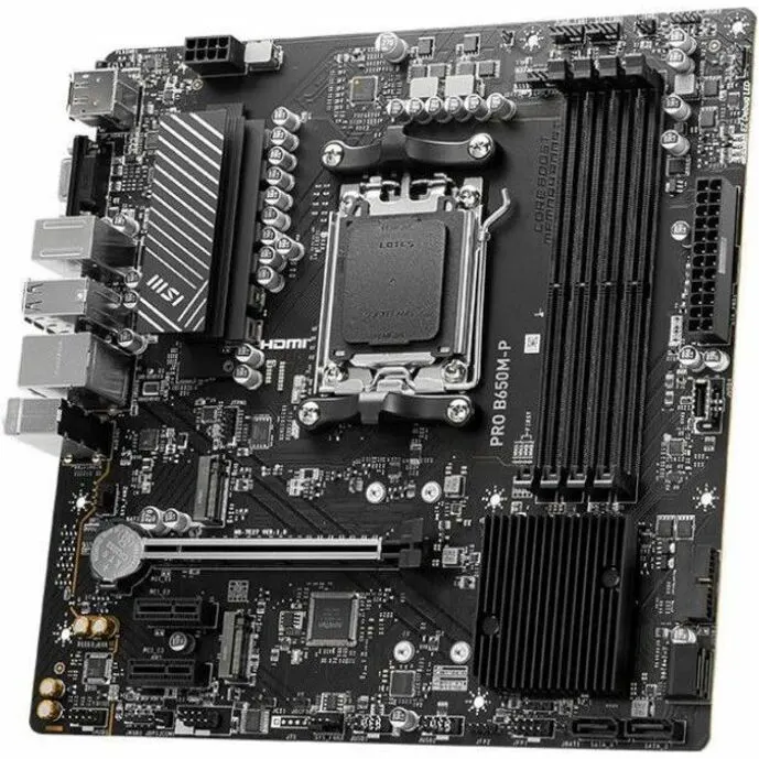 MSI B650M-P Gaming Desktop Motherboard - AMD B650 Chipset - Socket AM5 - Micro ATX - Image 2