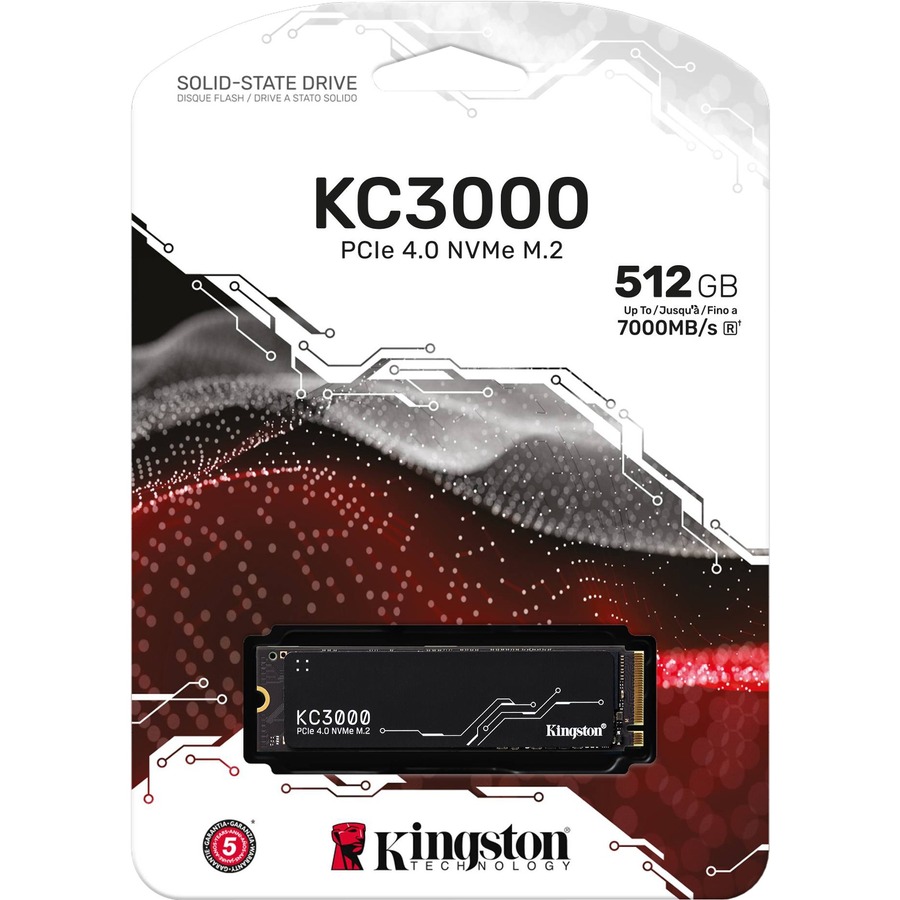 Kingston KC3000 512 GB Solid State Drive - M.2 2280 Internal - PCI Express NVMe (PCI Express NVMe 4.0 x4) - Image 2