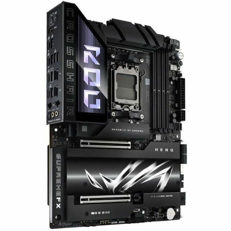 Asus ROG Crosshair X870E HERO Gaming Desktop Motherboard - AMD X870E Chipset - Socket AM5 - ATX - Image 1