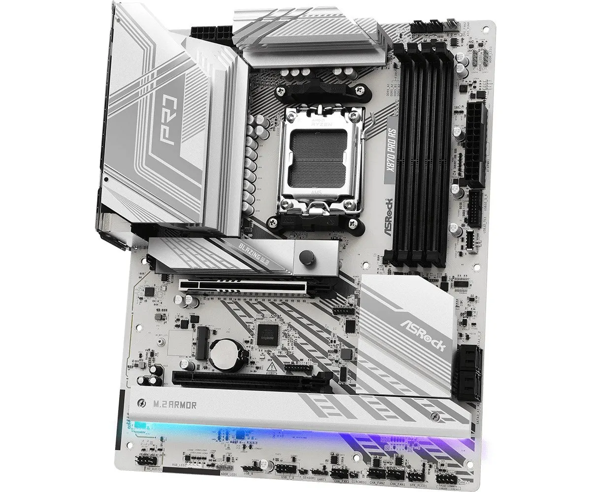 ASRock X870 PRO RS Socket AM5/ AMD X870/ DDR5/ SATA3/ USB 4/ M.2/ ATX Motherboard - Image 4