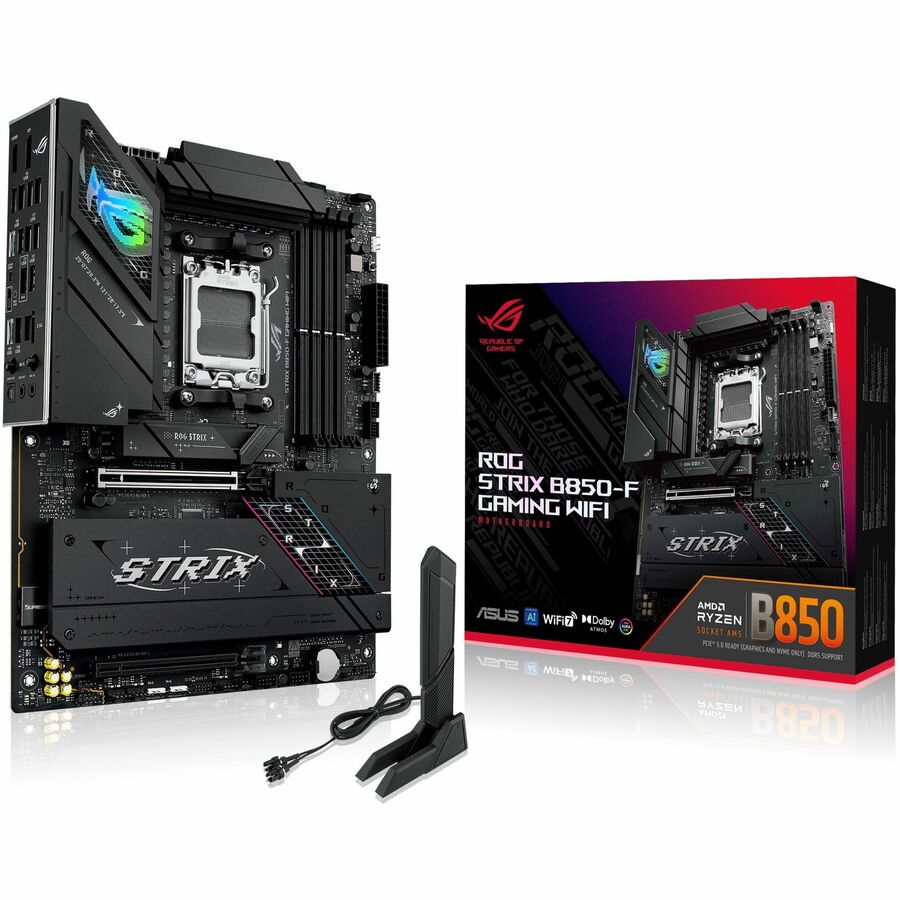 Asus ROG Strix B850-F GAMING WIFI Gaming Desktop Motherboard - AMD B850 Chipset - Socket AM5 - ATX