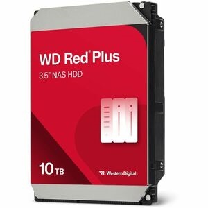 Western Digital Red Plus WD100EFGX 10 TB Hard Drive - 3.5" Internal - SATA (SATA/600) -  (CMR) Method