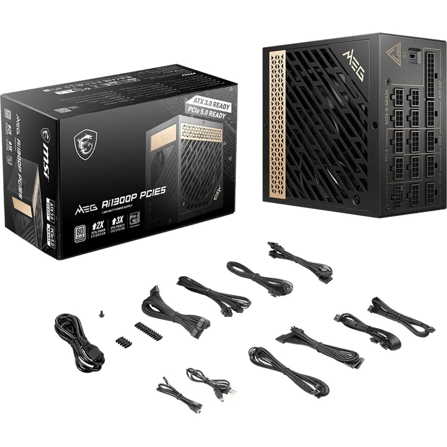 MSI MEG Ai1300P PCIE5 1300W Power Supply