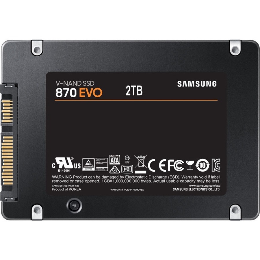 Samsung 870 EVO MZ-77E2T0E 2 TB Solid State Drive - 2.5" Internal - SATA (SATA/600) - Image 2