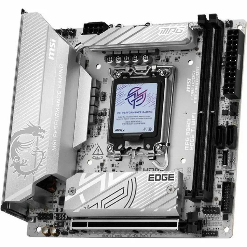MSI MPG MPG B860I EDGE TI WIFI Gaming Motherboard - Intel B860 Chipset - Socket LGA-1851 - Mini ITX - Image 2