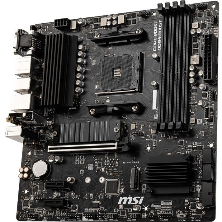 MSI B550M-VC WIFI Gaming Desktop Motherboard - AMD B550 Chipset - Socket AM4 - Micro ATX - Image 2