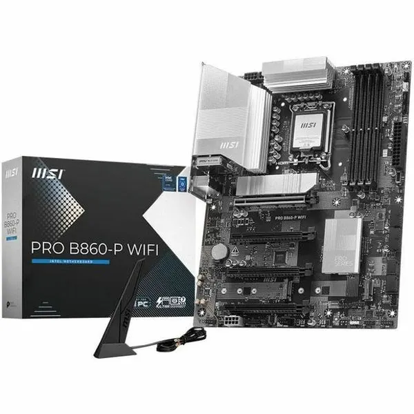 MSI PRO B860-P WIFI Gaming Desktop Motherboard - Intel B860 Chipset - Socket LGA-1851 - ATX