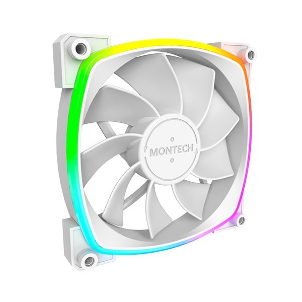 MONTECH RX120 PWM WHITE ARGB 120mm, White - Image 1
